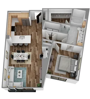 3D K Floorplan