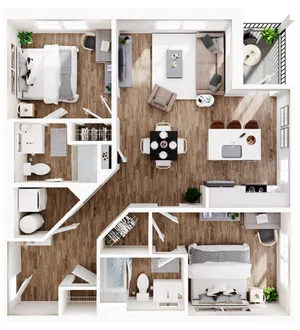 signature student living two bedroom large apartment