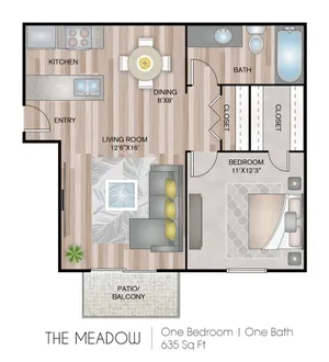 One Bedroom Apartment