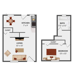 Bethlehem 1 Bedroom Townhome