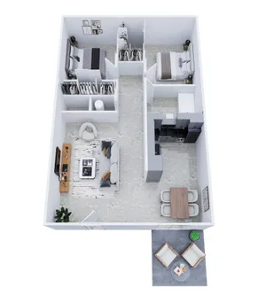 2x1 Floor Plan