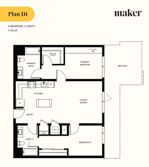 2 bedroon Plan D1