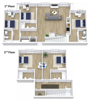 A five bedroom, five bathroom apartment. | Apartments in Daytona Beach, FL | Bellamy Daytona