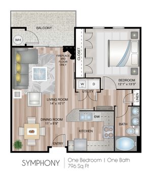 One Bedroom Apartment