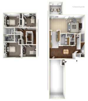 4 Bedroom Floor Plan | base housing cherry point nc | Atlantic Marine Corps Communities at Cherry Point