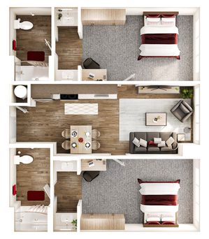 2 bedroom 2 bathroom - Private
