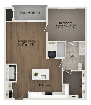 A6-HC Floor Plan