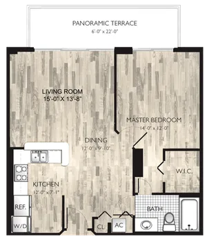 1 Bedroom, 1 Bath