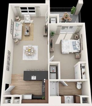 Toftrees Highwoods 1BD 1Bath 905sqft