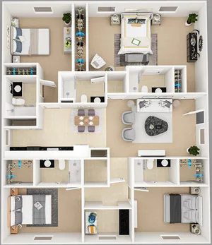 4 x 5 Floor Plan