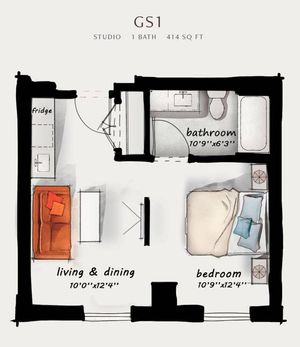 GS1 | Studio 414 square feet