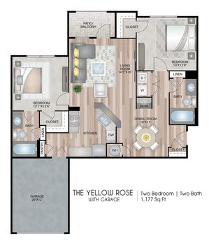 The Yellow Rose with Garage - Premium Upgrade