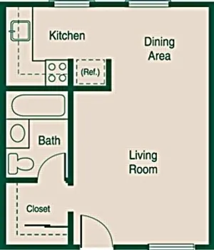 Studio Phase 1 - 2D Floor Plan