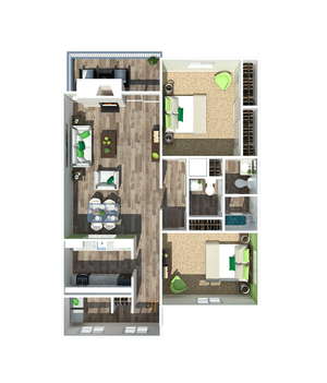 Two Bedroom | One Bathroom