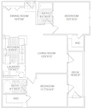 Two Bed Two Bath Split with Patio-Renovated
