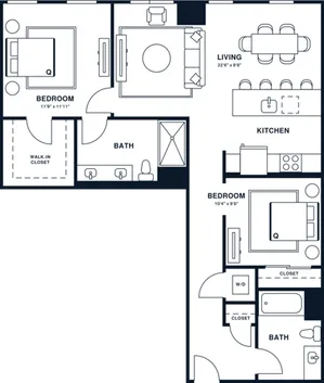 B5U.A | Junior 2x2 | 1041 sq ft