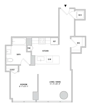 Convertible 08 - 618 Sq. Ft.