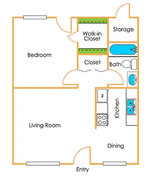 solaris on university - 1x1 - 540sq ft