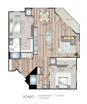 2 Bed Floor Plan