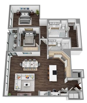 Floor Plan PH01 - 3D