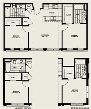 Colony Village B1 Floor Plan