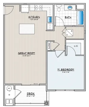 Cambria Phase 2, 1 Bedroom 1 Bath