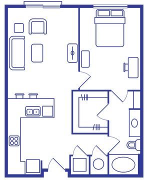 1 BEDROOM, 1 BATH