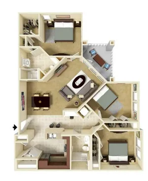 Spacious Three Bedroom and Two Bathroom with Open Concept