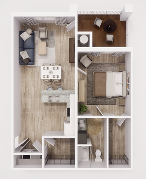 1 Bedroom Apartment