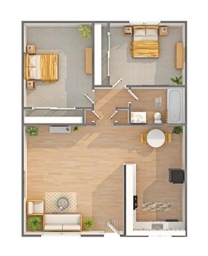 Park | 2-Bedroom Floorplan