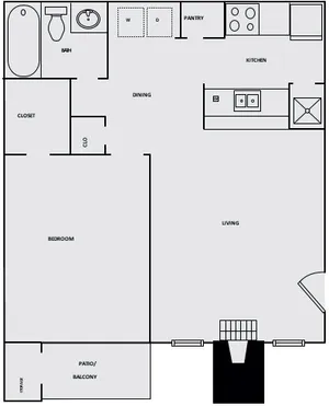 One Bedroom One Bathroom