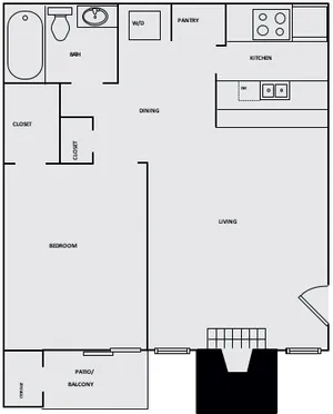 One Bedroom One Bathroom