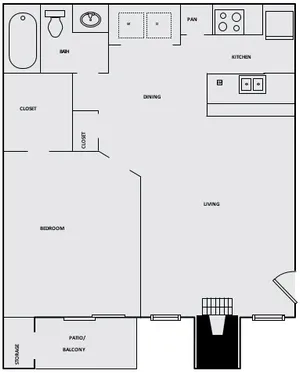 One Bedroom One Bathroom