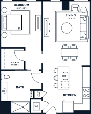 A13PH | 1x1 PH | 753 sq ft