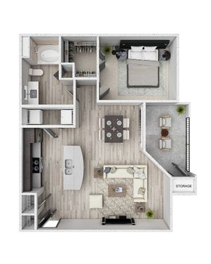 A2 - Hartman Floor Plan at 99 at Southwinds