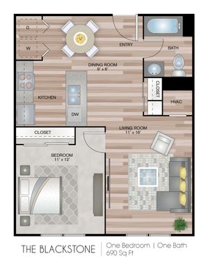 One Bedroom Apartment