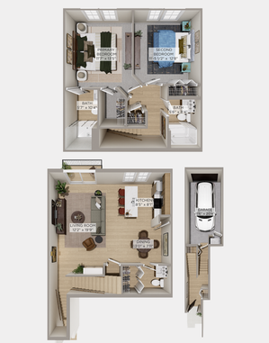 Overlook 2 Bed 2.5 Bath Townhome
