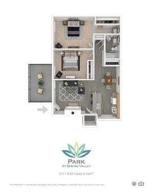2 Bed 1 Bath