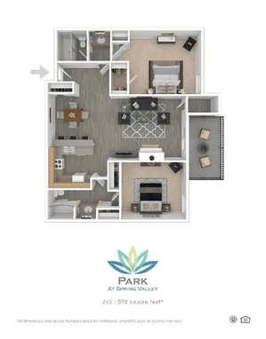 2 Bed 2 Bath