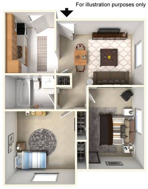 Standard Two Bedroom | 810 sqft