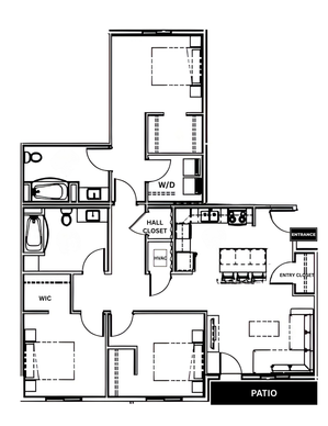 3A - 3BED2BATH - 1350SF