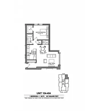 Laurel Apartments - 1 Bedroom 1 Bath (1C)