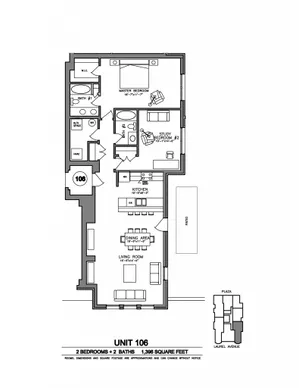Laurel Apartments - 2 Bedrooms 2 Baths (2E)