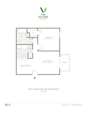One Bed. One Bath. 575 Sqft.