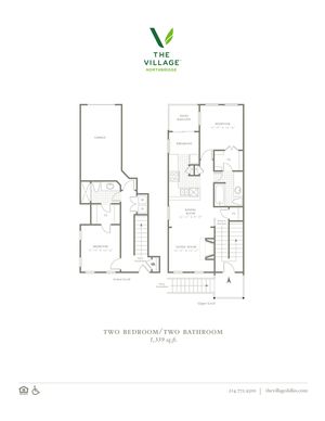One Bedroom/One Bath - 1339sf
