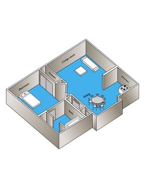 660 square feet
