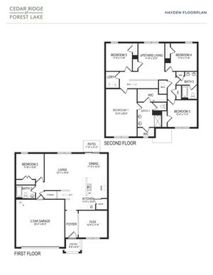 HAYDEN 5/3 floor plan black and white