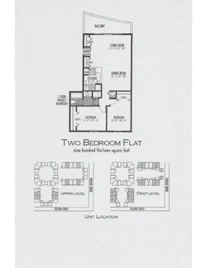 Flat w/ Balcony