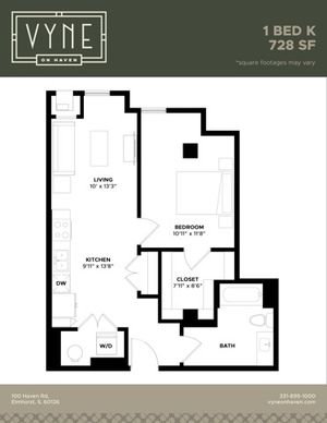 Final - Vyne On Haven - Floor Plans - 1 BED K -TYPE B