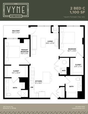 Final - Vyne On Haven - Floor Plans - 2 BED C - ADAPTABLE